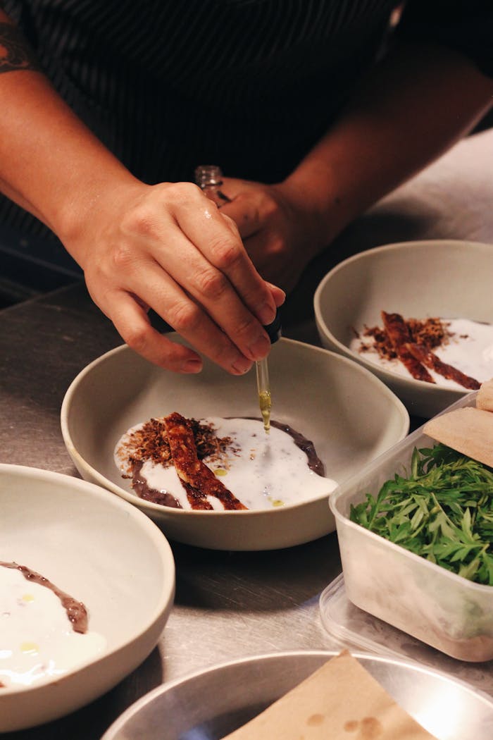 Fine Dining Plating Food Preparation